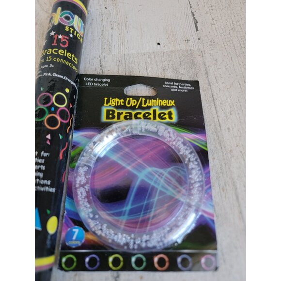 Glow dark bracelet stick set NEW accessory unique - Picture 3 of 9